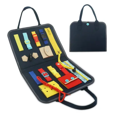 New Design Busy Board Book Toddler Kids Educational Montessori Toys Eco-friendly Felt Busy Board