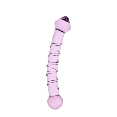 Glass Penis pink Glass Dildo Anal Plug Masturbation Sex Tools for Men and Women Gay Toys