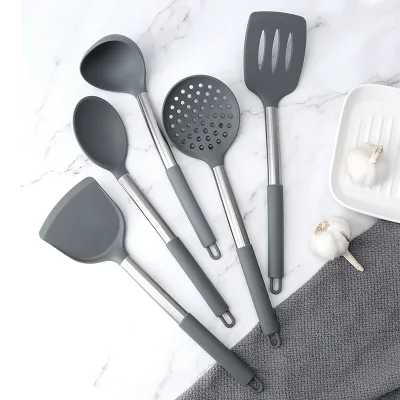 Silicone  Kitchen Utensils for Cooking 5pcs  Non Stick Cookware Tools