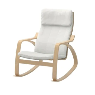 Wholesale Modern Wooden Rocking Chair Custom Lazy Lounge Reclining Chair OEM Solid Wood Living Room Furniture Manufacturer