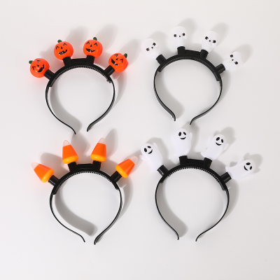 Halloween Ghost Headband Holiday Atmosphere Glowing Pumpkin Toy Holiday Decoration