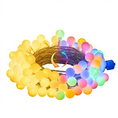 YN Globe String Lights Indoor/Outdoor Color Changing Remote Control Dimmable Timer Plug-in Christmas Party Decor
