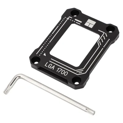 For CPU Anti-Bending Frame Heatsink for LGA1700-BCF BLACK All Aluminum Alloy Anode Sandblasting Process Intel 12th Gen