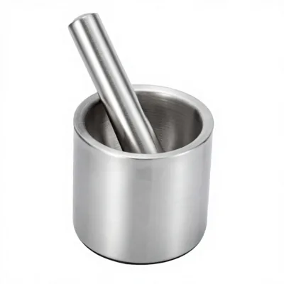 HOLIDYOYO 1set Ergonomic Pestle Garlic Grater Sturdy Stainless Steel Crusher for Spices Nuts Pills China