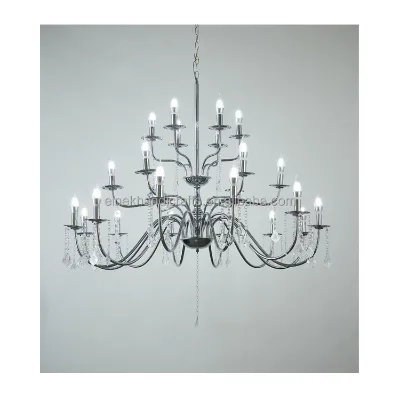 Hot Selling Decorative Crystal Metal Matte Modern Nordic Dining Chandelier 80x70cm Durable Einek