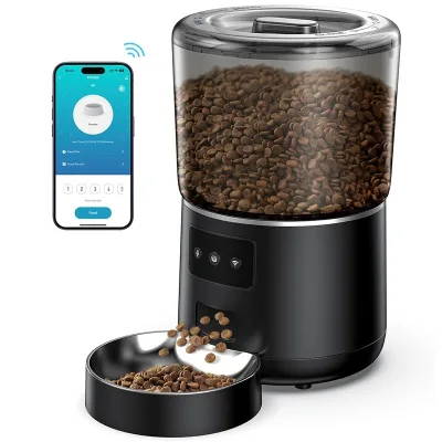 Pet Automatic Feeder 4L Tuya Smart APP Remote WiFi with Recording and Sealed Preservation for Cats and Dogs Camera