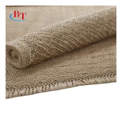 Customizable Non-Slip Oriental Carpet New Chinese-Style Dining Room Floor Mat Yellow Sisal Embroidered Travel Picnic