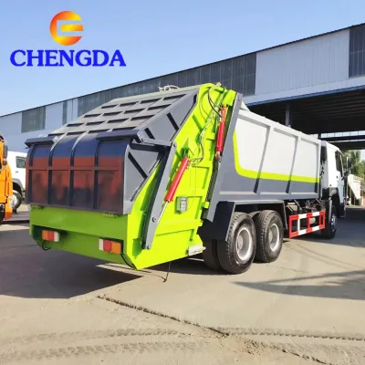 High Quality SINOTRUK HOWO 6X4 Hook Lift Arm Roll Garbage Truck Detachable Bin Hook Loader Sanitation Truck for Sale
