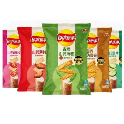 Wholesale Hot Selling Yam Crisps Healthy Puffed Food Yam Chips Classic Potato Chips 80g