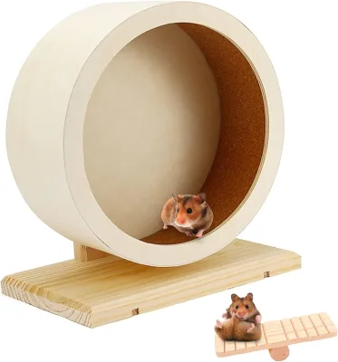 Wooden Hamster Sports Wheel Mute Mouse Running Universal Wheel Toy