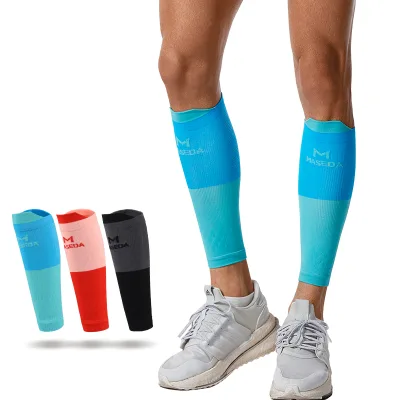 SHIWEI-2357#Custom logo Leg Calf Sleeve Outdoor Sports Compression Calf Support Elastic Tight Nylon Basketball Knee Brace