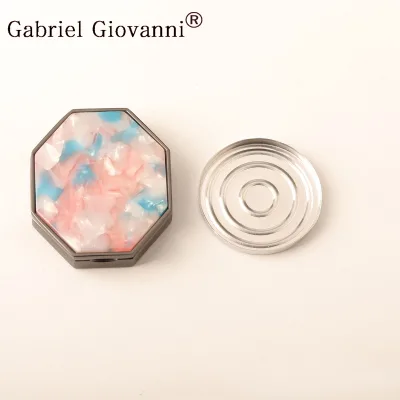 Color Printed 3g Magnetic Refillable Sliding Lid Perfume Metal Box Container Cosmetic Solid Perfume Box