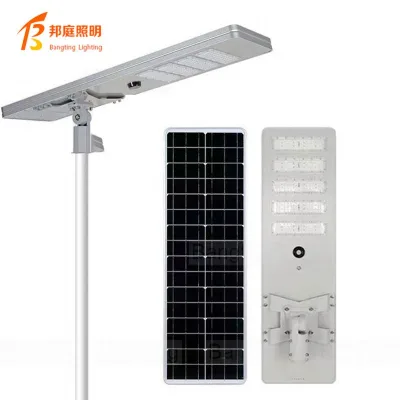 Factory Direct Sales High Conversion Solar Panel Smart Switch Auto Dimming Radar Sensor 250w Integrated Solar Street Light
