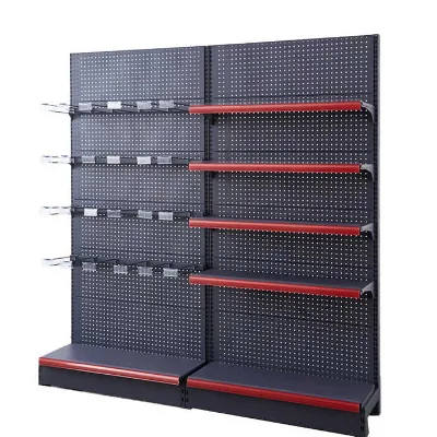 24-Hook Rotary Pegboard Display Stand for Retail Supermarket Rack with Strong Metal for Sales and Display