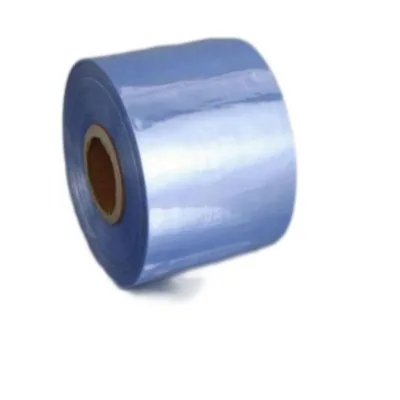 Custom Two-End PVC Heat Shrink Film Blue Transparent Dustproof Plastic Sealing Cylinder Soft Food Grade Moisture-Proof
