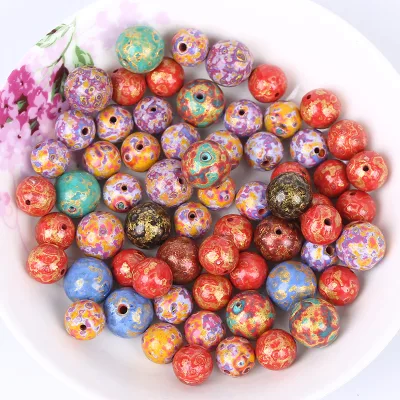 Natural Large Lacquer Beads 8/10mm Loose Beads, Hand Prayer Beads, Buddha Beads for Jewelry Production