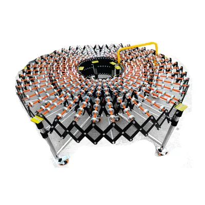 HUAYUAN Unpowered Gravity Loading Machine Skate Wheel Automatic Telescopic Roller Conveyor