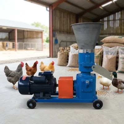 High Output 150-200kg/h Automatic Feed Pelletizer Diesel/Gasoline Engine Stainless Steel Construction for Animal Feed Grain Farm