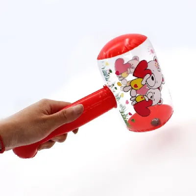Animal Air Hammer Stick Children's Inflatable Plastic Toy Small Hammer with Bell Baby Balloon Hot Sale Boys
