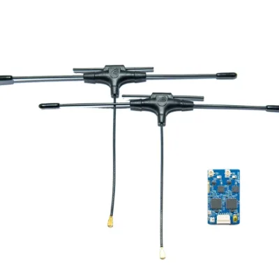 BAYCKRC 900MHz 2.4GHz ELRS Dual Band Gemini Receiver with Diversity & Dual Antenna for RC FPV Racing UAV Aircraft DIY