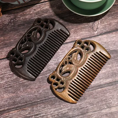 Custom Logo Sandalwood Scalp Massage Comb Christmas Gifts Personalized Wooden Hair Comb Corporate Gift