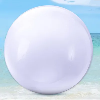 Pure White PVC Inflatable Beach Ball for DIY Graffiti Decorative Water-Inflatable Swimming Pool Entertainment Toy