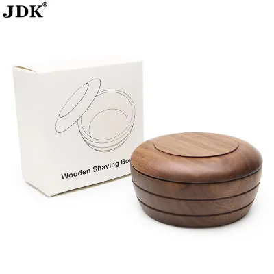 Soap Bowl Natural Walnut Wooden Shave Brush Bowl