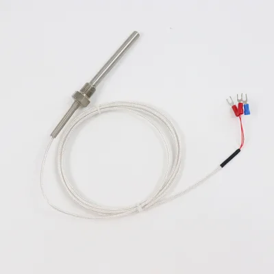 Temperature Sensor Thermocouple Pt100/Pt1000 Stainless Steel Temperature Sensor 2  Wires OEM/ODM IP65  Probe Length