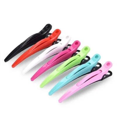 Dolphin Hair Clips Impact-Resistant ABS Sectioning Clips No-Trace Salon Hairpins with Alloy Spring