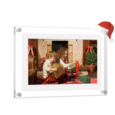 Artwork Loop Playback Video Mp4 Acrylic Digital Photo Frame Images Picture 7 Inch 256MB-8GB 1024P JPG,BMP Plastic,Frameo APP