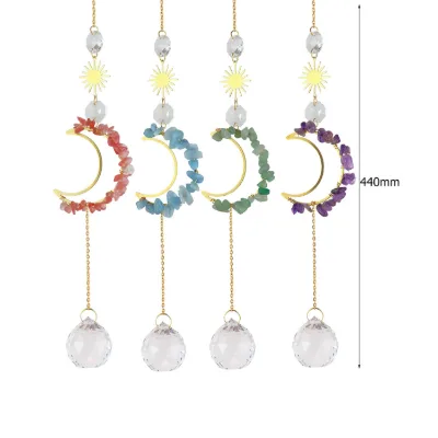 Wholesale Polished High Quartz Crystal Sun Catcher Fashionable Craft for Interior Decoration Hanging Suncatcher