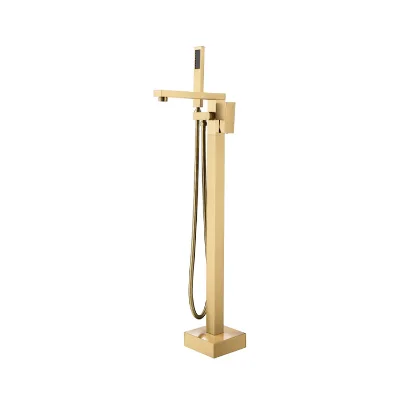 Multifunctional Vertical Bath Faucet with a Handheld Waterfall Spout for Easy Installation and Space Saving