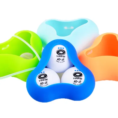 Original Yinhe Table Tennis NO. 9997 Colorful Ball Rubber case Box Holder Three Balls Ease to Carry Light