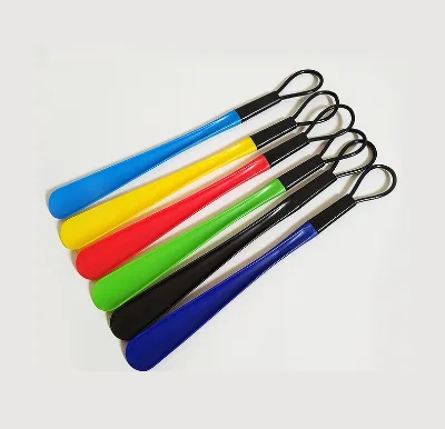 Medical Long Handle Hanging Shoehorn with Hook