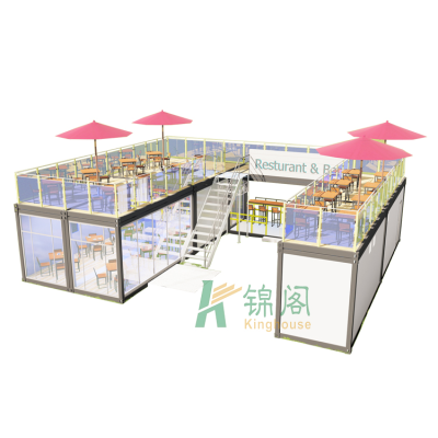 Container Restaurant Coffee Shop House Prefab Prefabricated Bar