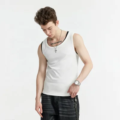 INFLATION Blank Custom Workout Heavyweight Men Singlet Skinny Fitness Muscle Men Sports Gym Wear tank Top