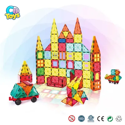 2023 Bloques De Magnetico Magnetic Tiles 100PCS Magnetico 3D Magnet Tiles for Kids