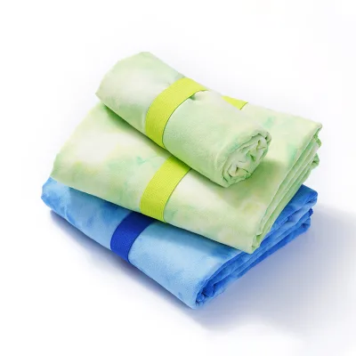 High Quality Customized Double Sided Printed Tie Dye Beach Towel Sand Free for Sport Travel Beach in Summer