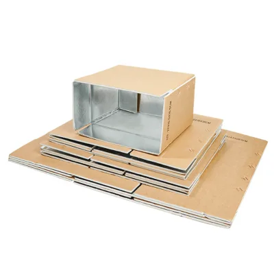 Insulated Food Grade Water Resistant Square Container Cold Chain Fresh Fruit Aluminum Foil Box Foldable Aluminum Foil Foam Box
