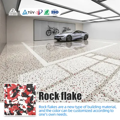 Antibacterial Rock Flake For Hospital Clean Room Epoxy Flooring Hygienic Medical Healthcare Facility Factory Supply