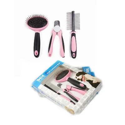 Pet Grooming Product Kit for Dogs Color Box Grooming Tools Combs Small Animals 30% Deposit Samples Available Accept Blue/pink
