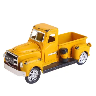 Vintage Red Truck Decoration Made Red Metal Truck Ornament Christmas Decoration Gift