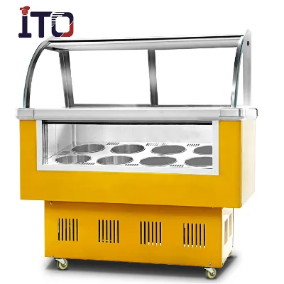 Commercial Stainless Steel Single-temperature Vending Popsicle Gelato Ice Cream Display Freezer