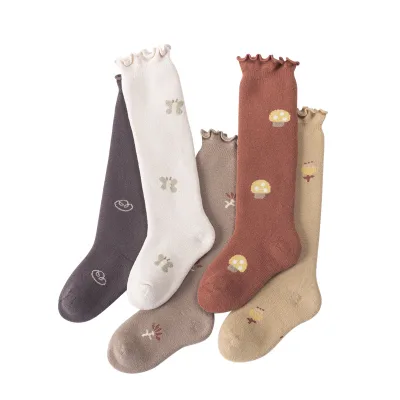 Children's Winter Warm Cute Accessories Kid Cotton Stockings Baby Girl Bow Socks
