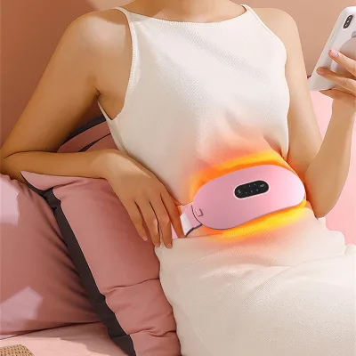 Hot Selling Portable Women Period Cramp Massage Wireless Menstrual Heating Pad Back Pain Massager Period Pain Relief Device