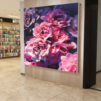 OEM 60mm Tool-Free Wall-Mounted SEG Light Box with LED Lighting for Design Customized EM-18G