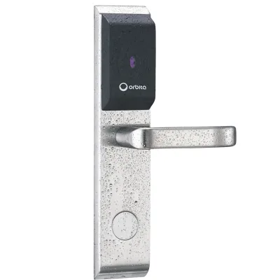 304 Stainless steel E3041 Smart Hotel Lock Free Turn anti-violence Panic Release Function