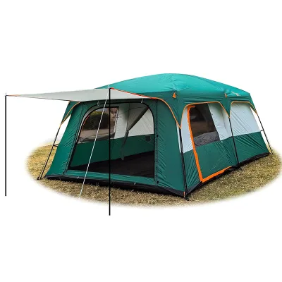 KingGear Extra Large 5-8 Persons Family Camping Tent Four Bedrooms Double Layer Oxford Fabric Waterproof Three-season Outdoor