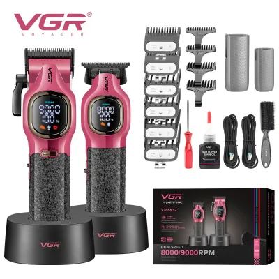 For 886S2 Professional Stainless Steel Cordless Trimmer Shaver with Adjustable Length 6-Hour Runtime Rechargeable Battery