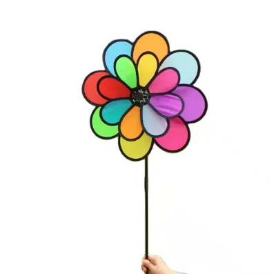 Latest 2025 Beautiful Decorative Yard Windmills with Polyester & Fiberglass Customizable Color Outdoor Use